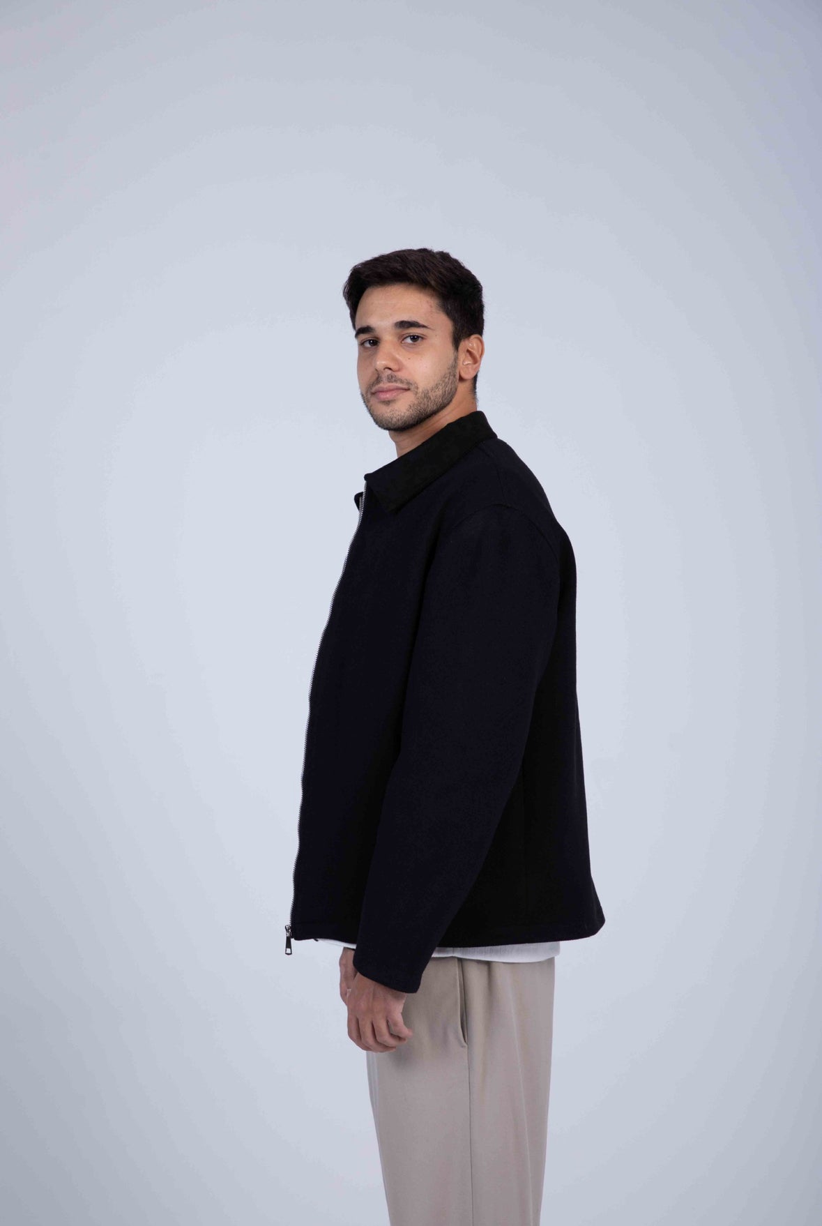 Two Tone Jacket Black