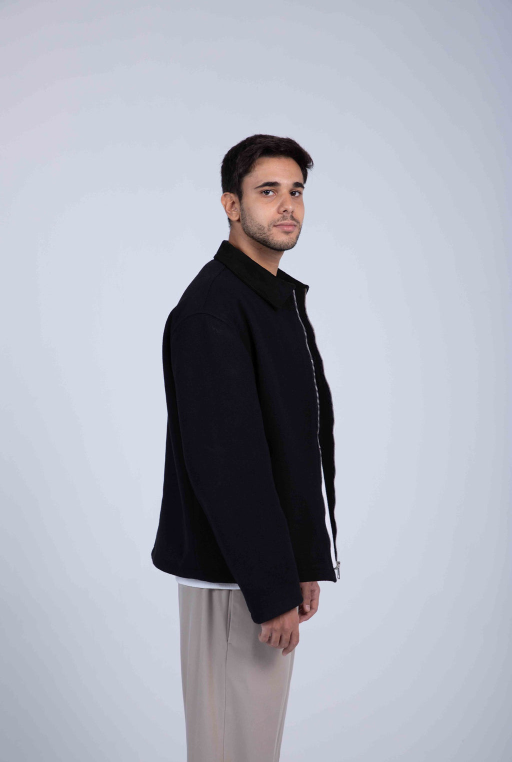 Two Tone Jacket Black