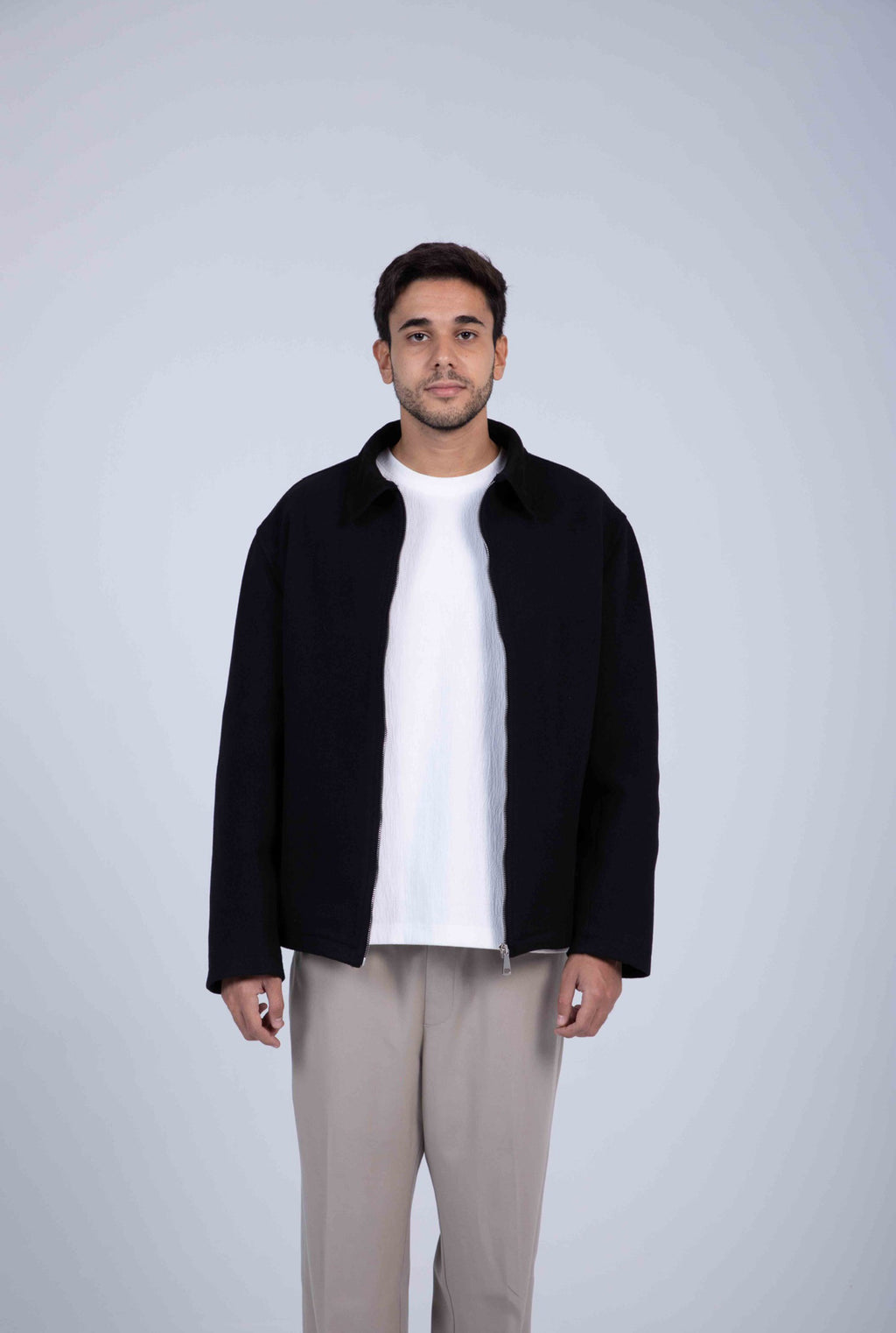 Two Tone Jacket Black