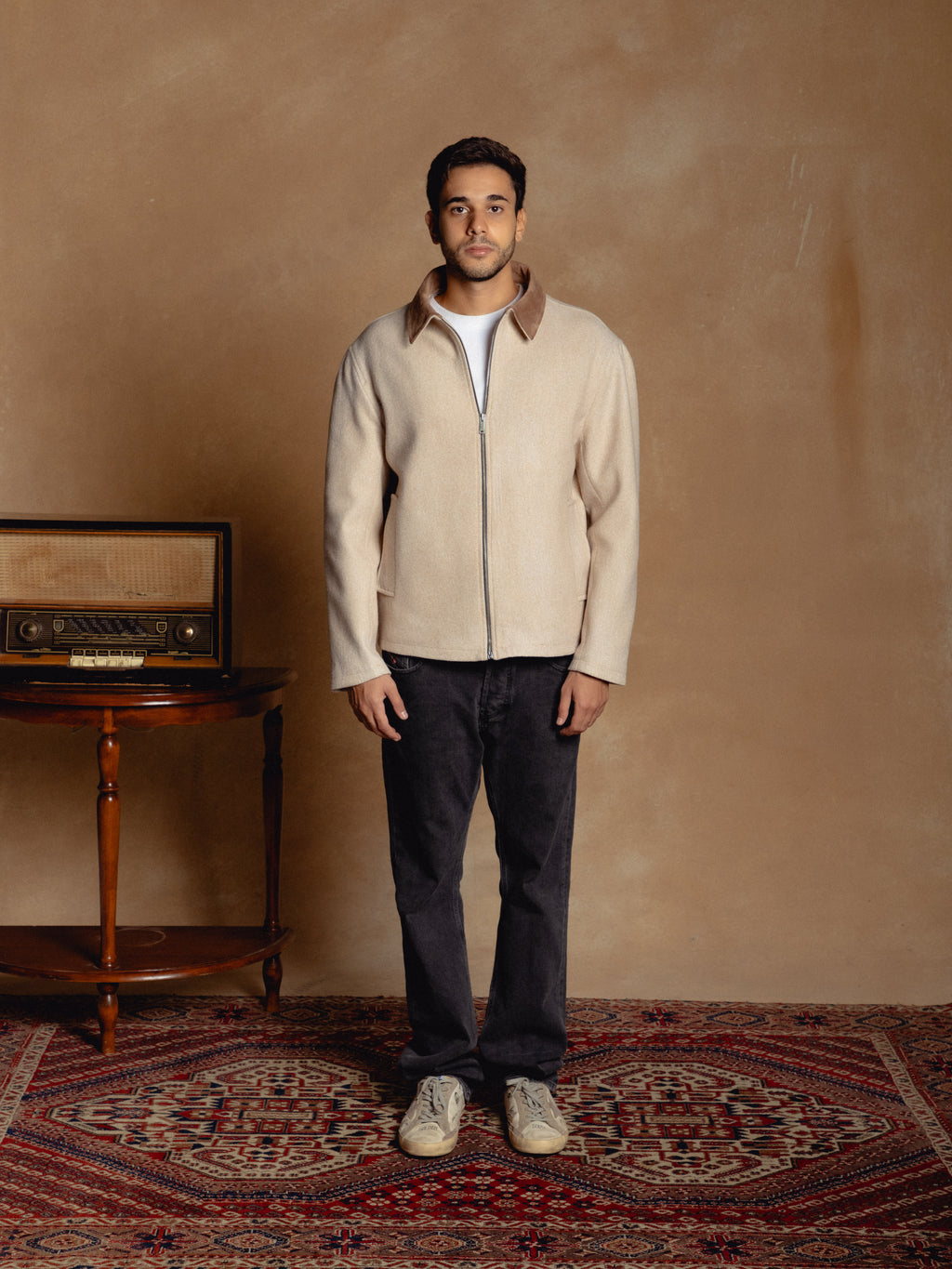 Two Tone Jacket Beige