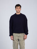 Oversized Navy Blue Pullover