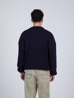 Oversized Navy Blue Pullover
