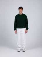 Oversized Navy Green Pullover