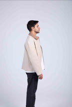 Two Tone Jacket Beige