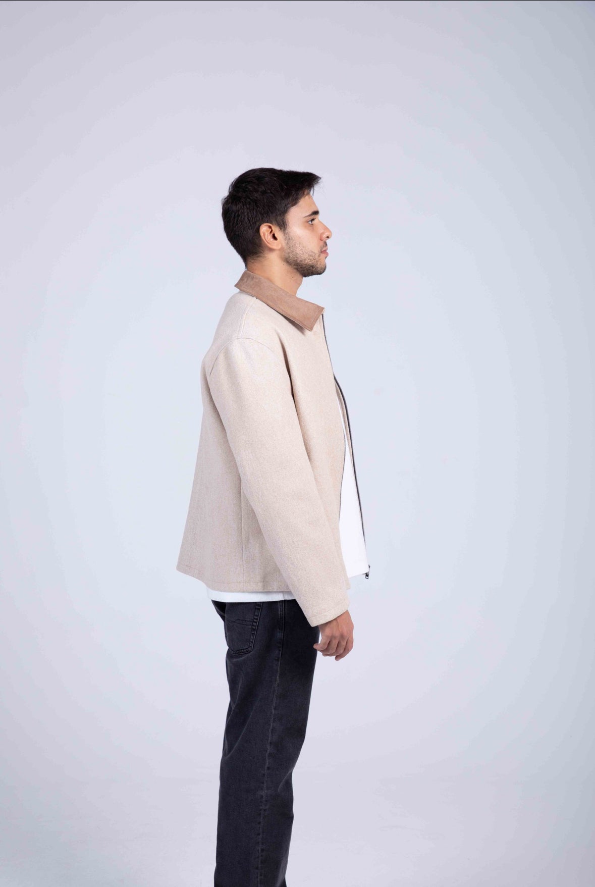 Two Tone Jacket Beige