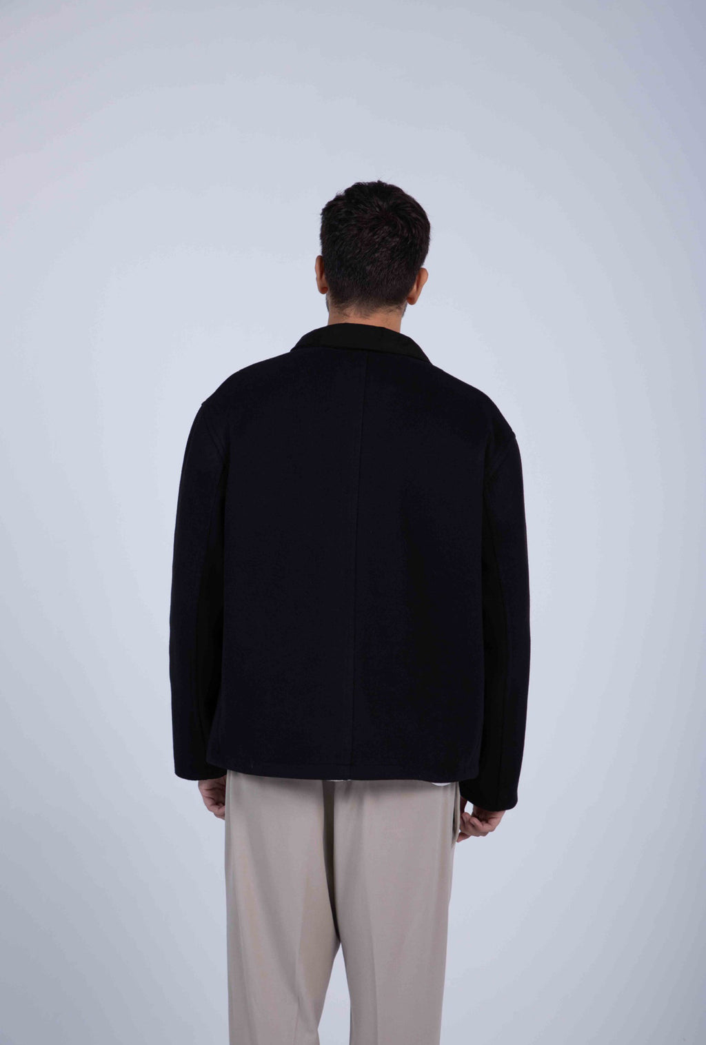 Two Tone Jacket Black