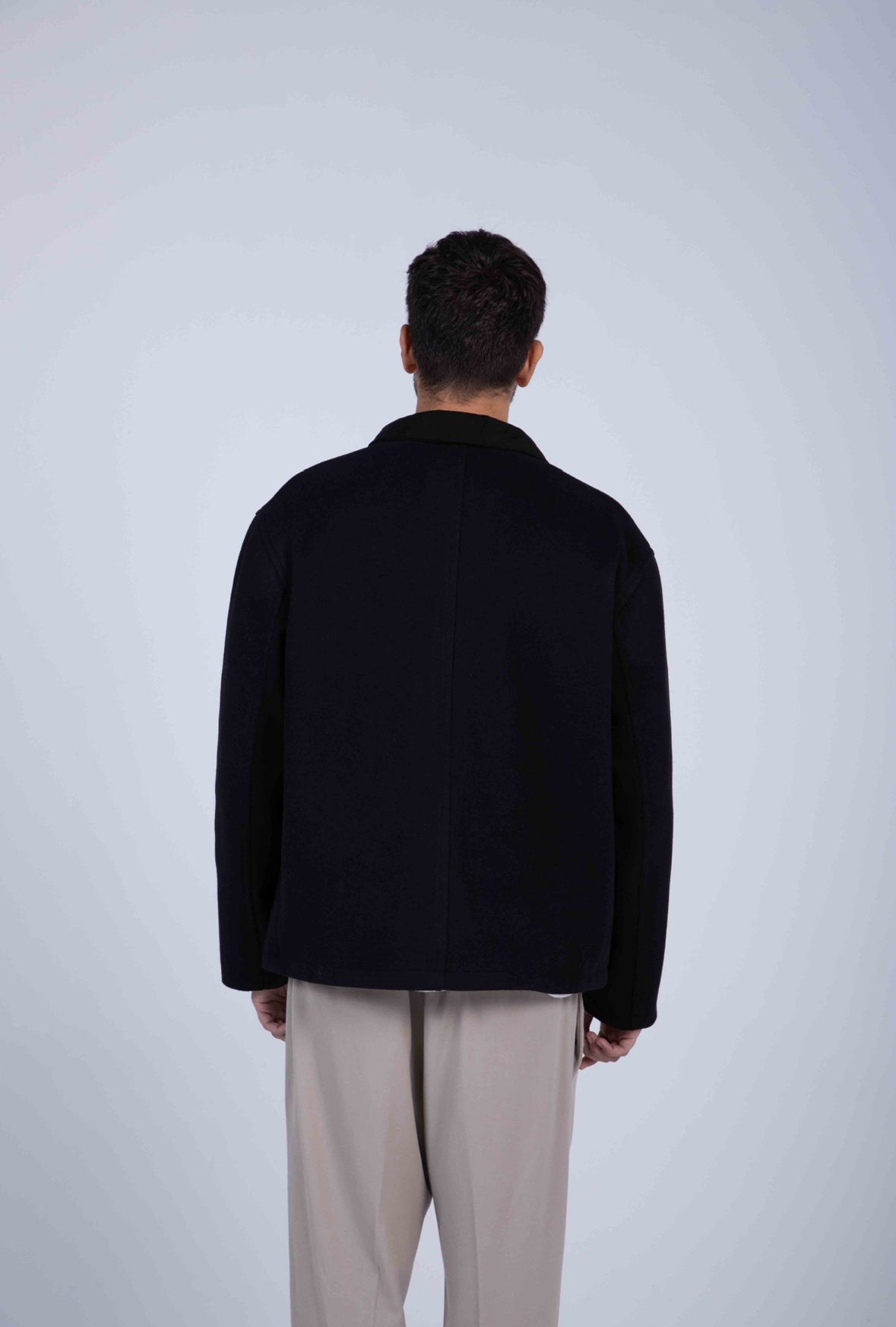 Two Tone Jacket Black