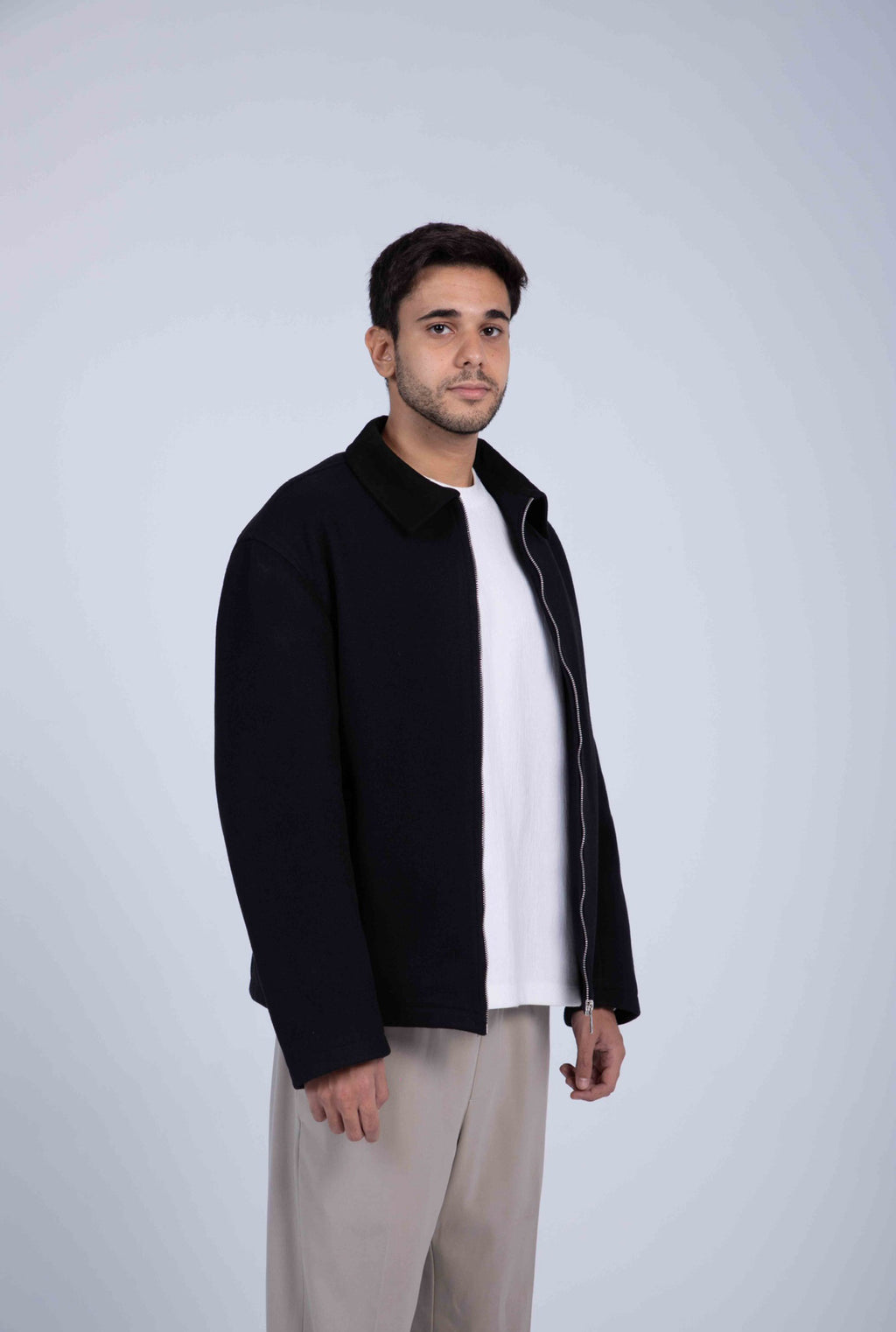 Two Tone Jacket Black