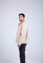 Two Tone Jacket Beige