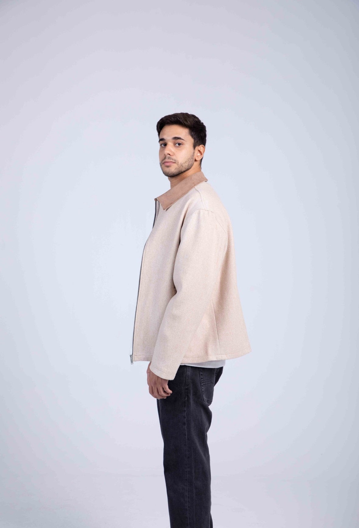 Two Tone Jacket Beige