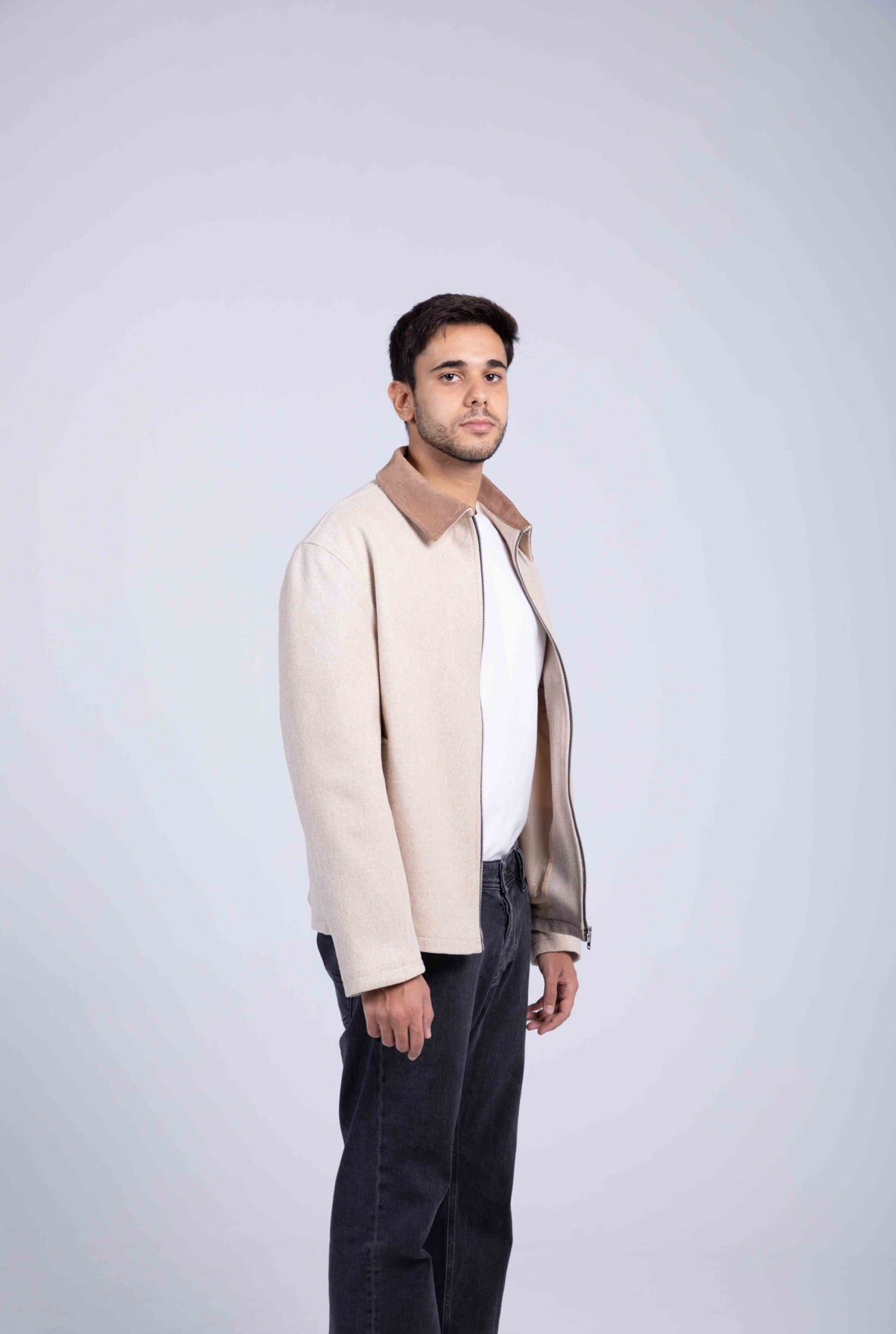 Two Tone Jacket Beige